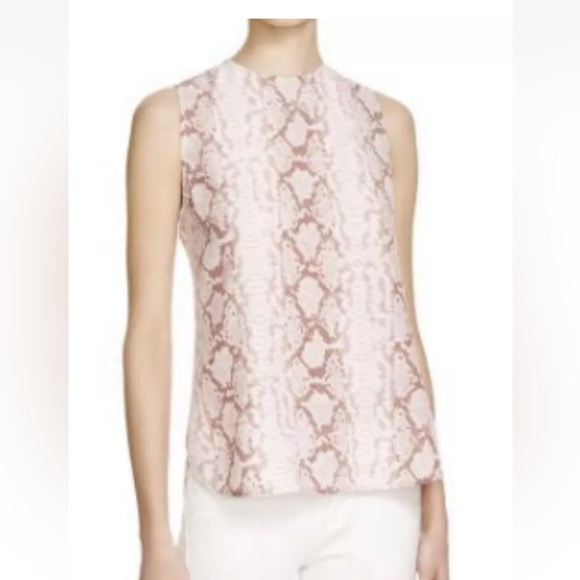 Equipment Femme Snake Print Pink S Blouse Silk - Picture 1 of 3